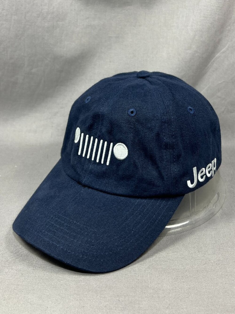 Jeep 7 Slot Grille Strapback Hat Navy Blue 4X4 Baseball Adjustable Dad Cap Adult